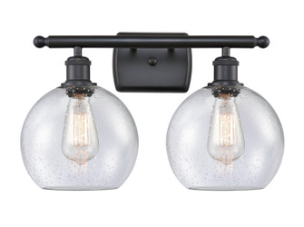 Bathroom Fixtures Two Lights by Innovations ( 405 | 516-2W-BK-G124-8-LED Ballston ) 