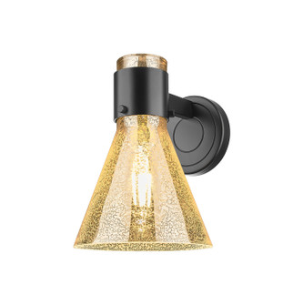 Sconces Single Glass by Innovations ( 405 | 464-1W-BK-G464C-7ME Downtown Urban ) 