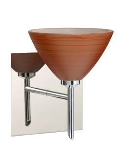 Sconces Single Glass by Besa ( 74 | 1SW-1743CH-CR-SQ Domi ) 