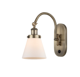 Sconces Single Glass by Innovations ( 405 | 918-1W-AB-G61 Franklin Restoration ) 