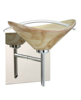 Sconces Single Glass by Besa ( 74 | 1SW-181305-CR-SQ Hoppi ) 