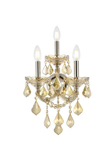 Sconces Triple Candle by Elegant Lighting ( 173 | 2800W3GT-GT/RC Maria Theresa ) 