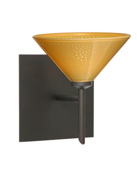 Sconces Single Glass by Besa ( 74 | 1SW-282490-BR-SQ Kona ) 