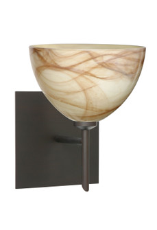 Sconces Single Glass by Besa ( 74 | 1SW-467983-BR-SQ Brella ) 