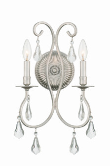 Sconces Double Candle by Crystorama ( 60 | 5012-OS-CL-MWP Ashton ) 
