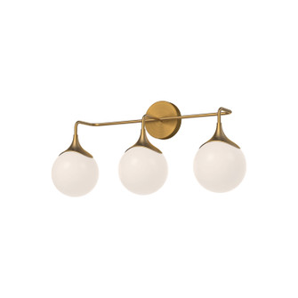 Bathroom Fixtures Three Lights by Alora ( 452 | VL505125AGOP Nouveau ) 