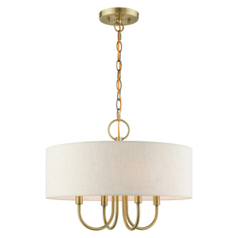Mini Chandeliers Drum Shade by Livex Lighting ( 107 | 49804-01 Blossom ) 