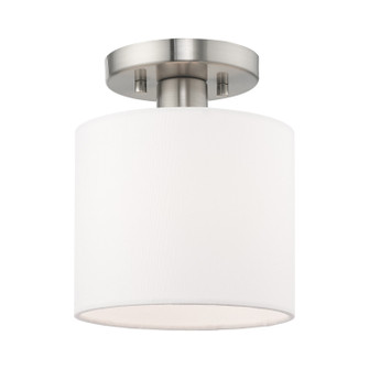 Flush Mounts Drum Shade by Livex Lighting ( 107 | 41094-91 Meridian ) 
