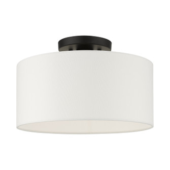 Semi-Flush Mts. Drum Shade by Livex Lighting ( 107 | 41097-04 Meridian ) 