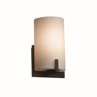 Sconces Single Glass by Justice Designs ( 102 | FSN-5531-OPAL-DBRZ-LED1-700 Fusion ) 