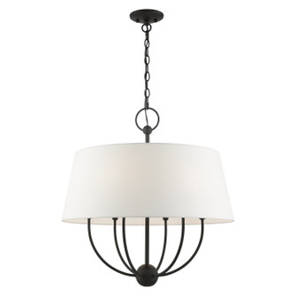 Mid. Chandeliers Drum Shade by Livex Lighting ( 107 | 49846-04 Ridgecrest ) 
