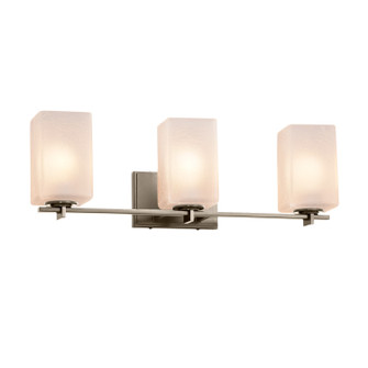 Bathroom Fixtures Three Lights by Justice Designs ( 102 | FSN-8443-15-FRCR-NCKL-LED3-2100 Fusion ) 