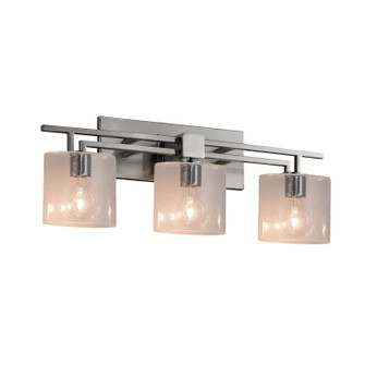 Bathroom Fixtures Three Lights by Justice Designs ( 102 | FSN-8703-30-SEED-NCKL-LED3-2100 Fusion ) 