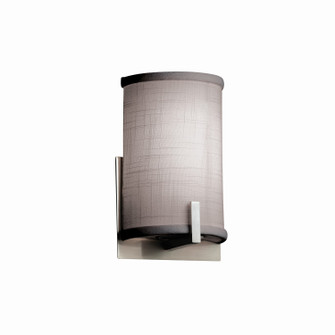 Sconces Drum Shade by Justice Designs ( 102 | FAB-5531-GRAY-NCKL-LED1-700 Textile ) 
