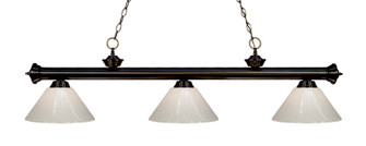 Linear/Island 3 Light Bar by Z-Lite ( 224 | 200-3BRZ-PWH Riviera ) 