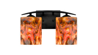 Bathroom Fixtures Two Lights by Besa ( 74 | 2WC-LAVA-LED-BK Besa Lava Vanity ) 
