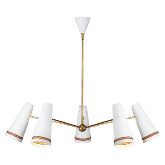 Large Chandeliers Metal Shade by Alora ( 452 | CH342545MWHL Brickell ) 