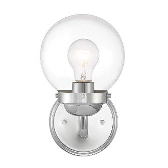 Sconces Single Glass by Designers Fountain ( 43 | 95901-CH Knoll ) 