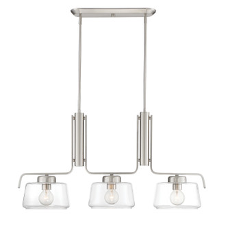 Linear/Island 3 Light Bar by Designers Fountain ( 43 | 96238-SP Riley ) 