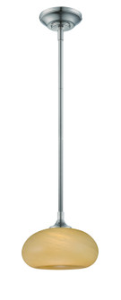 Mini Pendants Glass Down by Designers Fountain ( 43 | LED6318-TS-SP Eco-Gem ) 