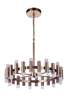 Mid. Chandeliers Glass Up by Craftmade ( 46 | 57524-SB-LED Simple Lux ) 
