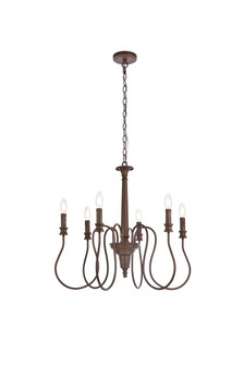 Mid. Chandeliers Candle by Elegant Lighting ( 173 | LD7044D26WOK Flynx ) 