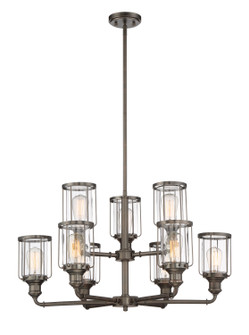 Mid. Chandeliers Glass Up by Designers Fountain ( 43 | 91389-SCB Anson ) 