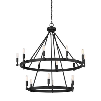 Mid. Chandeliers Candle by Designers Fountain ( 43 | 925816-BK Fiora ) 