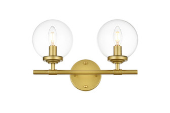 Bathroom Fixtures Two Lights by Elegant Lighting ( 173 | LD7302W15BRA Ingrid ) 