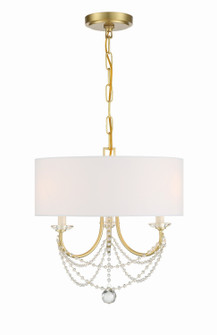 Mini Chandeliers Drum Shade by Crystorama ( 60 | DEL-90803-AG Delilah ) 