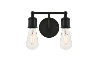 Bathroom Fixtures Two Lights by Elegant Lighting ( 173 | LD4028W9BK Serif ) 