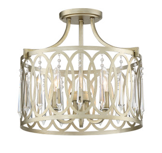 Semi-Flush Mts. Drum Shade by Designers Fountain ( 43 | 94411-SG Hutton ) 