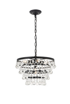 Pendants Glass Down by Elegant Lighting ( 173 | LD5016D17BK Kora ) 