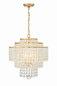Mini Chandeliers Glass Shade by Crystorama ( 60 | GAB-B7304-GA Gabrielle ) 