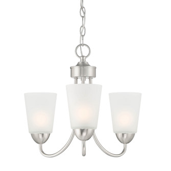 Mini Chandeliers Glass Shade by Designers Fountain ( 43 | D267M-3CH-BN Malone ) 