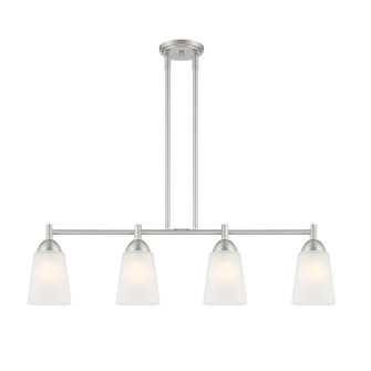 Linear/Island 4 Light + by Designers Fountain ( 43 | D267M-IS-BN Malone ) 