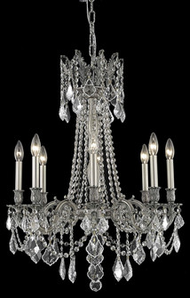Mid. Chandeliers Candle by Elegant Lighting ( 173 | 9208D24PW/RC Rosalia ) 