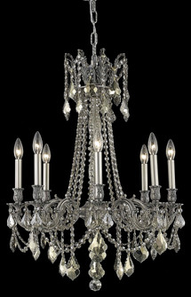 Mid. Chandeliers Candle by Elegant Lighting ( 173 | 9208D24PW-GT/RC Rosalia ) 