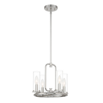 Mini Chandeliers Glass Shade by Designers Fountain ( 43 | D268C-14P-PN Hudson Heights ) 