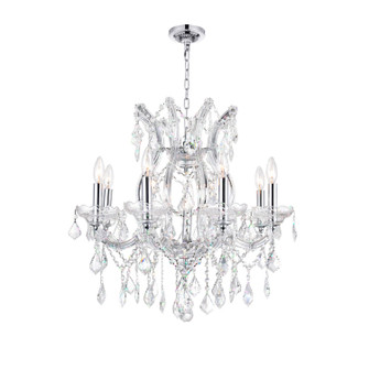 Mid. Chandeliers Candle by CWI Lighting ( 401 | 8311P24C-9 (Clear) Maria Theresa ) 