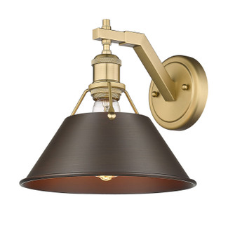 Sconces Metal by Golden ( 62 | 3306-1W BCB-RBZ Orwell ) 