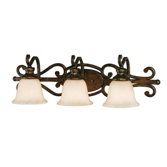 Bathroom Fixtures Three Lights by Golden ( 62 | 8063-BA3 BUS Heartwood ) 