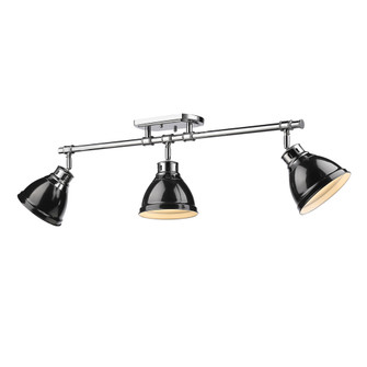 Semi-Flush Mts. Directional by Golden ( 62 | 3602-3SF CH-BK Duncan ) 