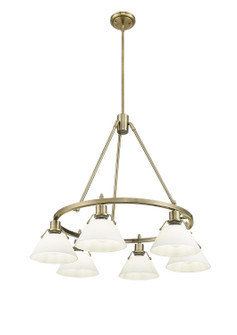 Mid. Chandeliers Glass Down by Golden ( 62 | 3306-6 AB-OP Orwell ) 