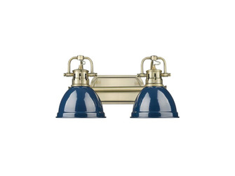 Bathroom Fixtures Two Lights by Golden ( 62 | 3602-BA2 AB-NVY Duncan ) 