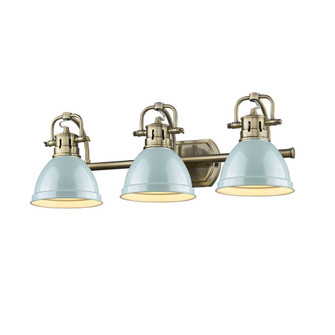 Bathroom Fixtures Three Lights by Golden ( 62 | 3602-BA3 AB-SF Duncan ) 