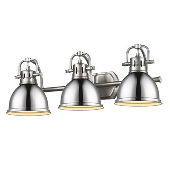 Bathroom Fixtures Three Lights by Golden ( 62 | 3602-BA3 PW-CH Duncan ) 
