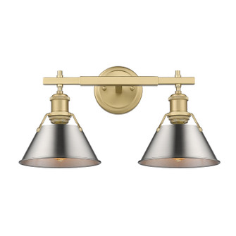 Bathroom Fixtures Two Lights by Golden ( 62 | 3306-BA2 BCB-PW Orwell ) 