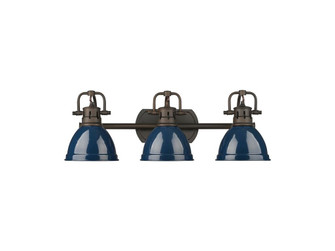 Bathroom Fixtures Three Lights by Golden ( 62 | 3602-BA3 RBZ-NVY Duncan ) 