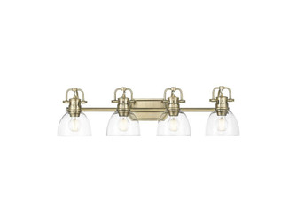 Bathroom Fixtures Four Lights by Golden ( 62 | 3602-BA4 AB-CLR Duncan ) 